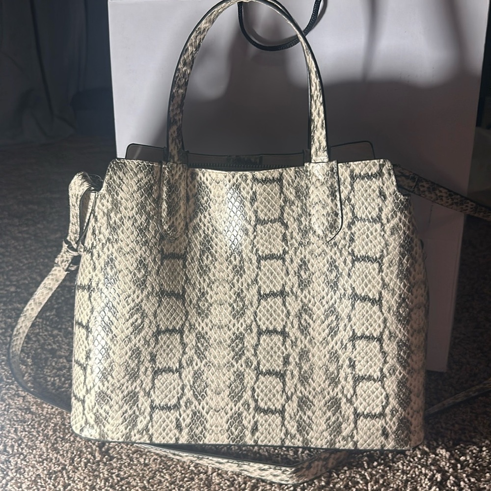 Snake print bag